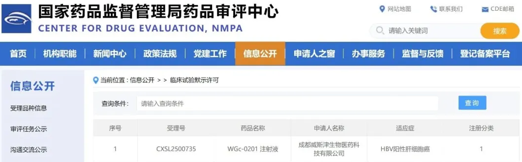 威斯津生物mRNA肿瘤疫苗WGc-0201获中美临床双批准