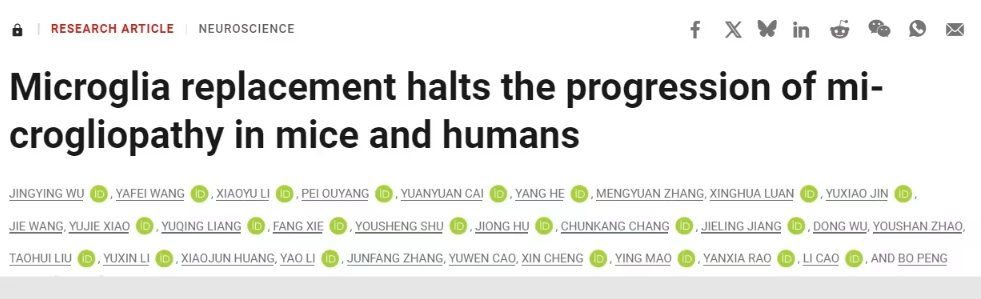 致命罕见脑病迎解决之道！全球首创治疗方法登上《科学》杂志
